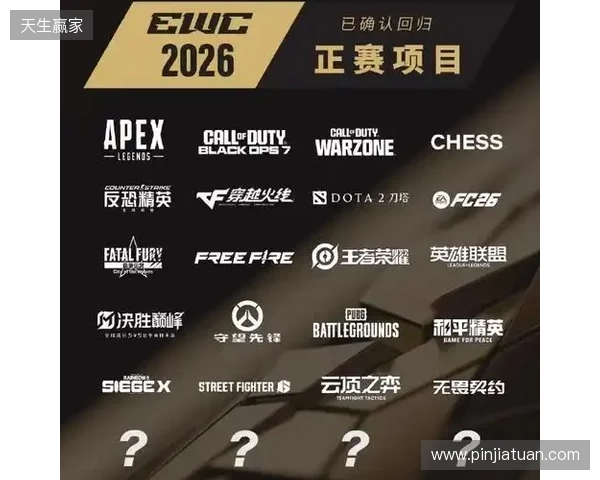 2026电竞世界杯宣布已确认20个正赛项目 2026电竞世界杯宣布已确认20个正赛项目